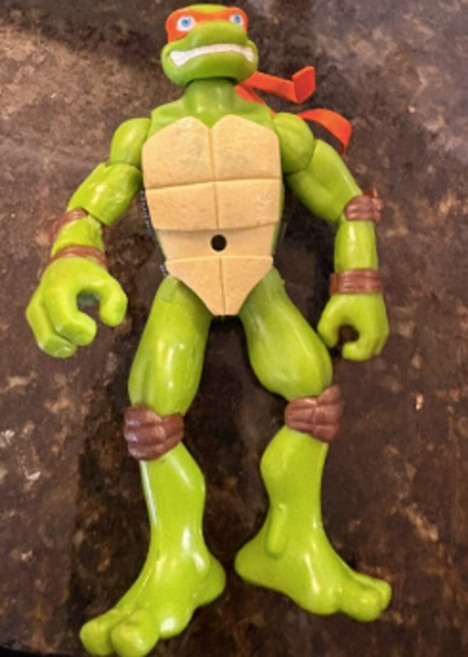 Vintage TMNT Michelangelo Orange Mask Sunglasses Action Figure Playmates